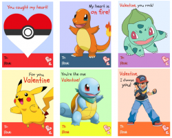 Free printable Pokemon Valentine's Day cards - Pokeball ...