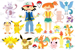Pokemon Go - Clipart & Vector Set ~ Illustrations ~ Creative ...