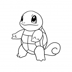 Pokemon Drawing Squirtle Sketch Coloring Page - Clip Art Library