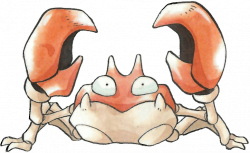 Krabby from the official artwork set for #Pokemon Red and Green for ...