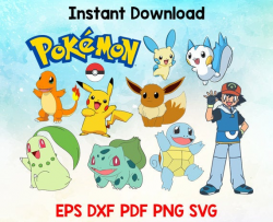 Pokemon Svg, Pokemon Instant Download, Pokemon svg Files, Pokemon svg cut,  Pokemon Clipart, Pokemon Svg Bundle, Pokemon Pdf