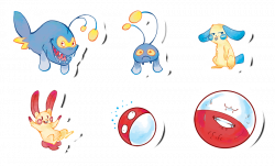 Pokemon Stickers Set 5 by Applewaffles on DeviantArt