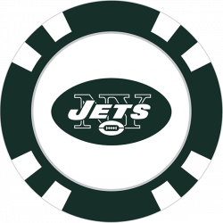 New York Jets Poker Chip Ball Marker - Team Golf USA