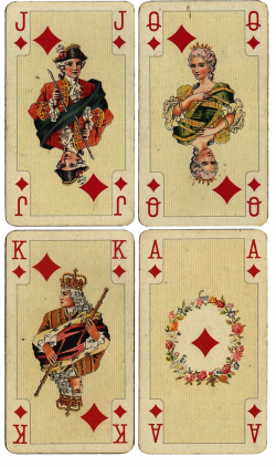 Wings of Whimsy: Antique French Playing Cards - Diamonds - free for ...