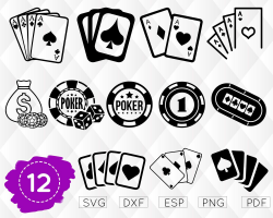POKER SVG, playing cards svg, casino svg, poker clipart, las ...
