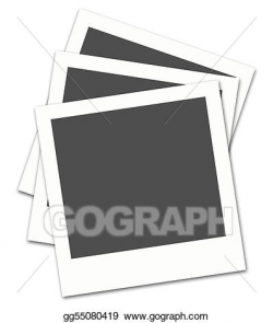 Drawing - Polaroid film. Clipart Drawing gg55080419 - GoGraph