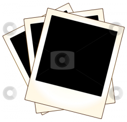 Polaroid photo frames stock vector