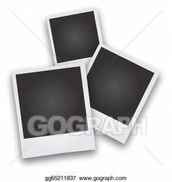Vector Stock - Three polaroid picture frames. Clipart ...