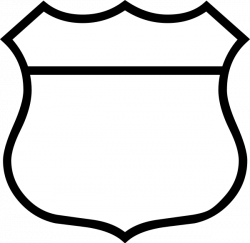 Police Badge Clipart Black And White | Letters Format