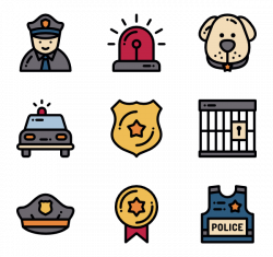 8 emergency police icon packs - Vector icon packs - SVG, PSD, PNG ...