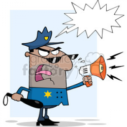 angry-police-office clipart. Royalty-free clipart # 384302