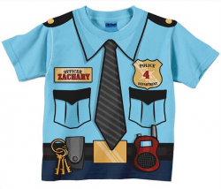 Police Officer Shirt, Personalized Boys Policeman Birthday T ...