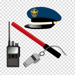 Police officer Cartoon Security, Cartoon police equipment ...