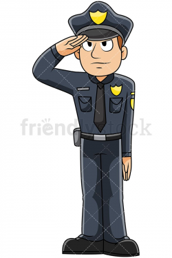 Male Police Officer Saluting | Classroom | Police officer ...