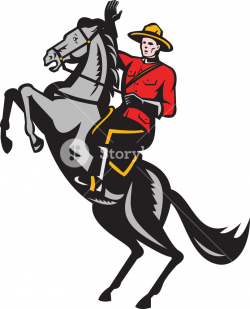 Canadian Mounted Police Mountie Riding Horse Royalty-Free ...
