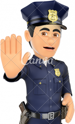 Policeman Clipart Police Stop - Stop Person Png Transparent ...