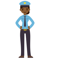 Cartoon Drawing Animation - A uniformed traffic policeman 1500*1500 ...