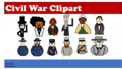 Civil War Soldiers, Politicians and Abolitionist Clipart