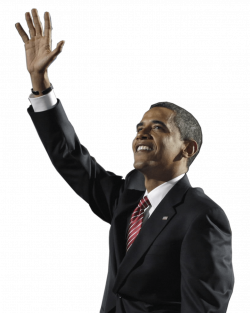 Obama Waving Looking Up transparent PNG - StickPNG