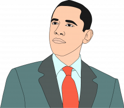 Clipart - Barack Obama Portrait