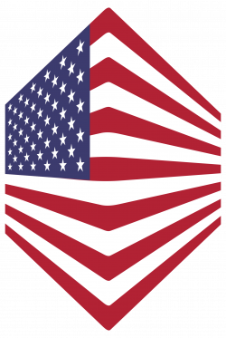 Clipart - America USA Flag Perspective 2