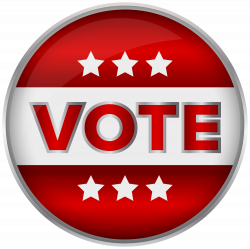 Red Badge Vote PNG Clip Art Image | Gallery Yopriceville - High ...
