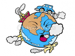 Cartoon image of global pollution. | Noise pollution in 2019 ...