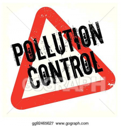 Vector Illustration - Pollution control rubber stamp. EPS ...