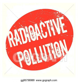 Vector Illustration - Radioactive pollution rubber stamp ...