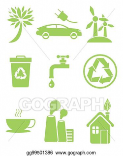 Vector Illustration - Recycling agitation, stop pollution ...