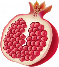Half Pomegranate PNG Clip Art Image | Gallery Yopriceville - High ...