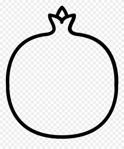 Pomegranate Coloring Page - Line Art Clipart (#3183473 ...