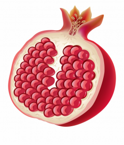 Pomegranate Clipart Half Cute Borders , Png Download ...
