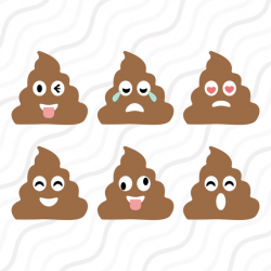 Poop Emoji SVG, Poop Clipart, Emoji SVG, Poop SVG Cut table Design ...