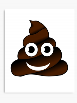 Pile of Poo Poop Emoji Secret Santa Kris Kringle emoji shit | Canvas Print