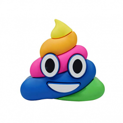 Amazon.com: Colourful poop Lauging Tears Pink Poops Emoji ...