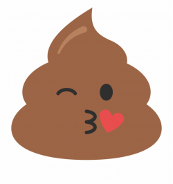 Kissy Poop - Sad Poop - kissy face emoji png, Free PNG ...