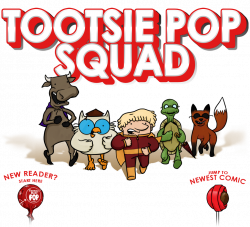 Tootsie Pop Squad landing page on Behance