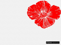 Red Poppy Clip art, Icon and SVG - SVG Clipart