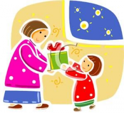 giving a christmas present clipart - Google Search ...