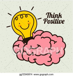 Vector Art - Think positive design . Clipart Drawing ...