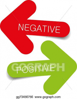 EPS Illustration - Negative positive illustration arro ...