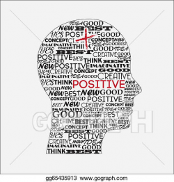 Vector Illustration - Positive mind. EPS Clipart gg65435913 ...