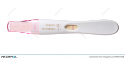 Pregnancy Test Positive Isolated On White Stock Photo ...