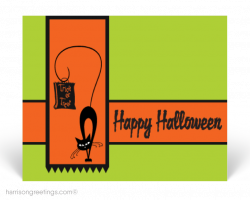 Retro Mod Halloween Postcards [PC12631] : Harrison Greetings ...