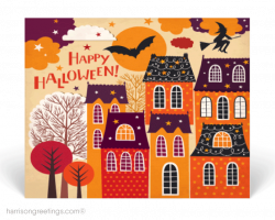 Halloween Postcards : Harrison Greetings, Business Greeting Cards ...
