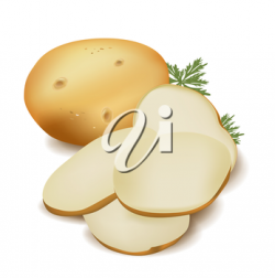 iCLIPART - Clipart illustration of a potato and potato ...