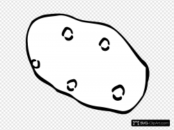 Potato Outline Clip art, Icon and SVG - SVG Clipart
