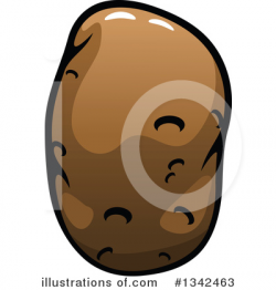 Potato Clipart #1342463 - Illustration by Vector Tradition SM