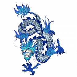 Budaya Tionghoa Blue and white pottery Chinese dragon Motif ...